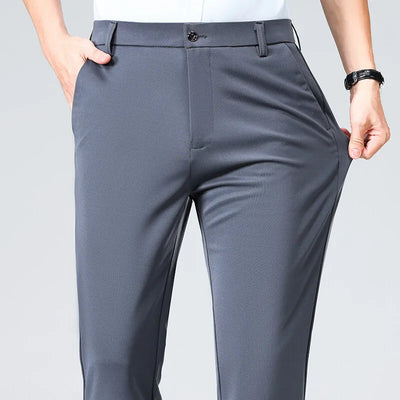 Plus Size Big and Tall Mens Trousers Business Casual Loose Straight Leg Pants Comfort Fit Office Work Commuting No Tight Classic