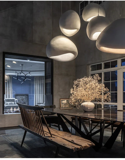 Nordic Simple Living Room Bedroom Pendant Lights Home Decor Kitchen Island Chandeliers Dining Room White Round Lighting Fixtures