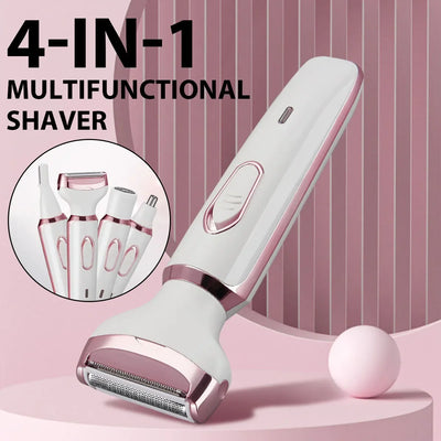 4in1 Electric Epilator Lady Shaver Body Arm Leg Hair Removal Device Painless Cordless Eyebrow Trimmer Women Razor USB Charging