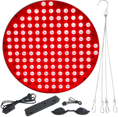 NEW Red Light Therapy Lamp LED Panel (Round)with Stand, 660 &850nm Near Infrared Light Combo,  for Pain Relief Body, Skin Beauty