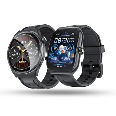 KUMI KU7 Smartwatch 1.96" AMOLED, AI Voice Assistant, Bluetooth Call, SOS Alert, 100+ Sports, Health Monitor