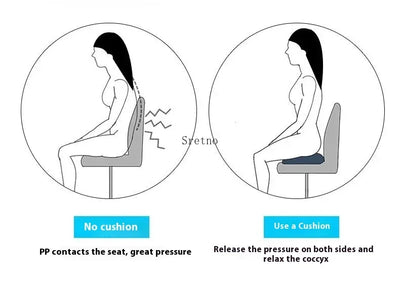 Latex Hemorrhoid Seat Cushion Thickened Office Beautiful Buttocks Pregnant Women Buttocks Pad Hollow Tailbone Protect Cushions