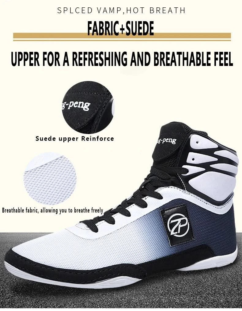 2024 New Wrestling Shoes for Men Non Slip Breathable Boxing Sneakers Wrestling Training Shoes Wear-Resisting Combat Sneakers