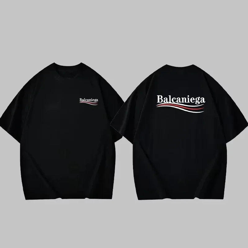 2025 New Men's T-shirt Luxury Brand Short Sleeve High Quality Designer Cotton Made of Men's and Women's T-shirts