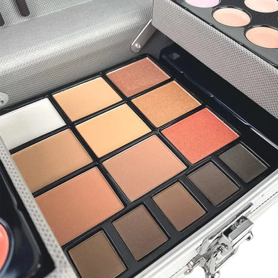 Makeup Set Box Eyeshadow Lip Blush Nail Polish Eyebrow Pencil Multi-functional Palette