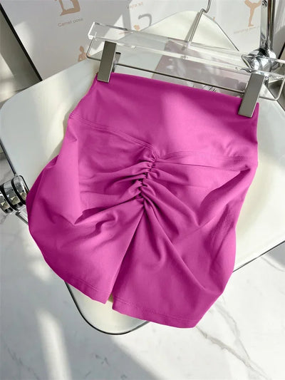 Women Yoga Shorts High Waist Workout Shorts Fitness Yoga Lift Butt Fitness Ladies Yoga Gym Running Short Pants Sportswear