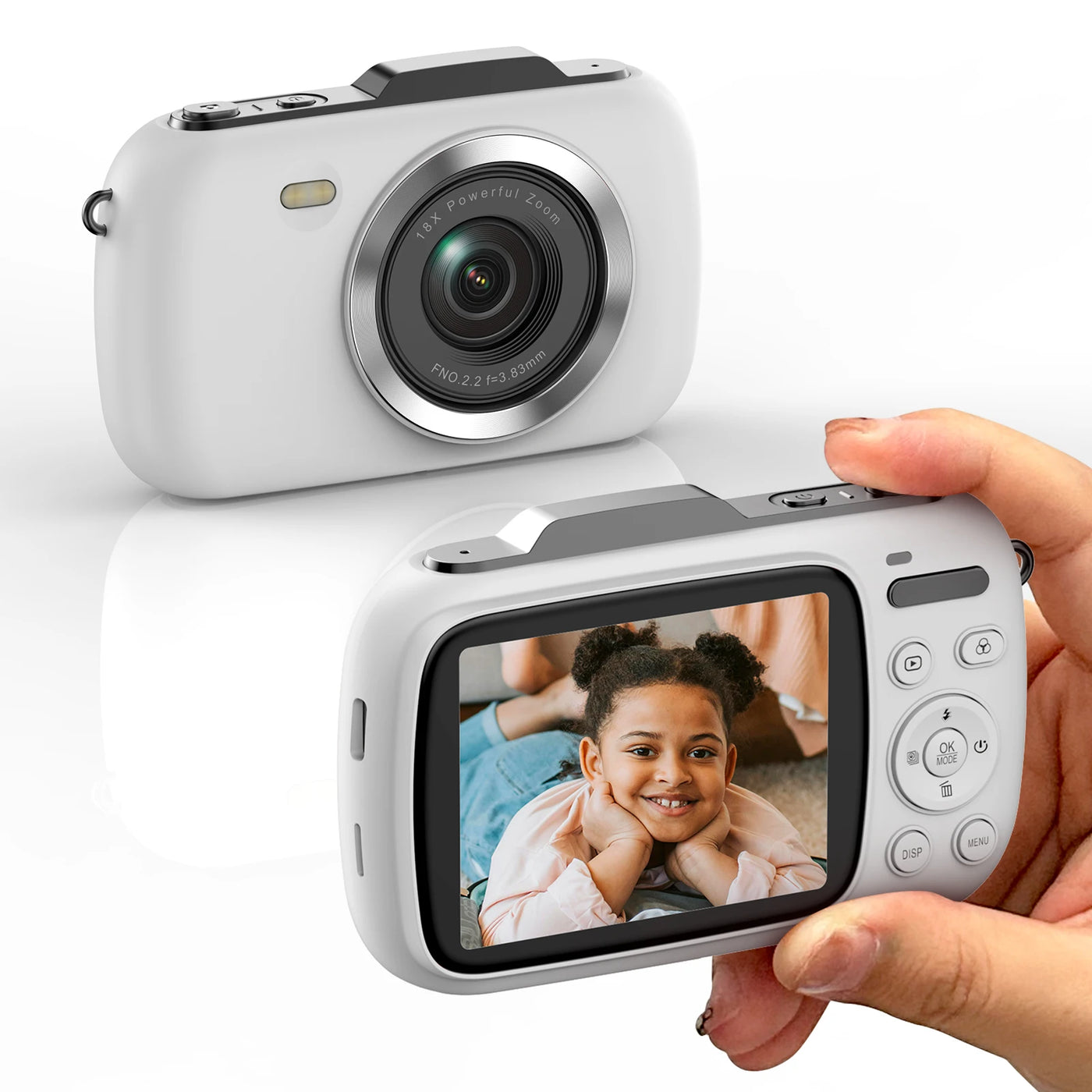 Digital Camera 4K Cameras for Photography Anti-Shake 64MP Portable Vlogging Camera Travel Point Shoot Camera for Beginners Teen