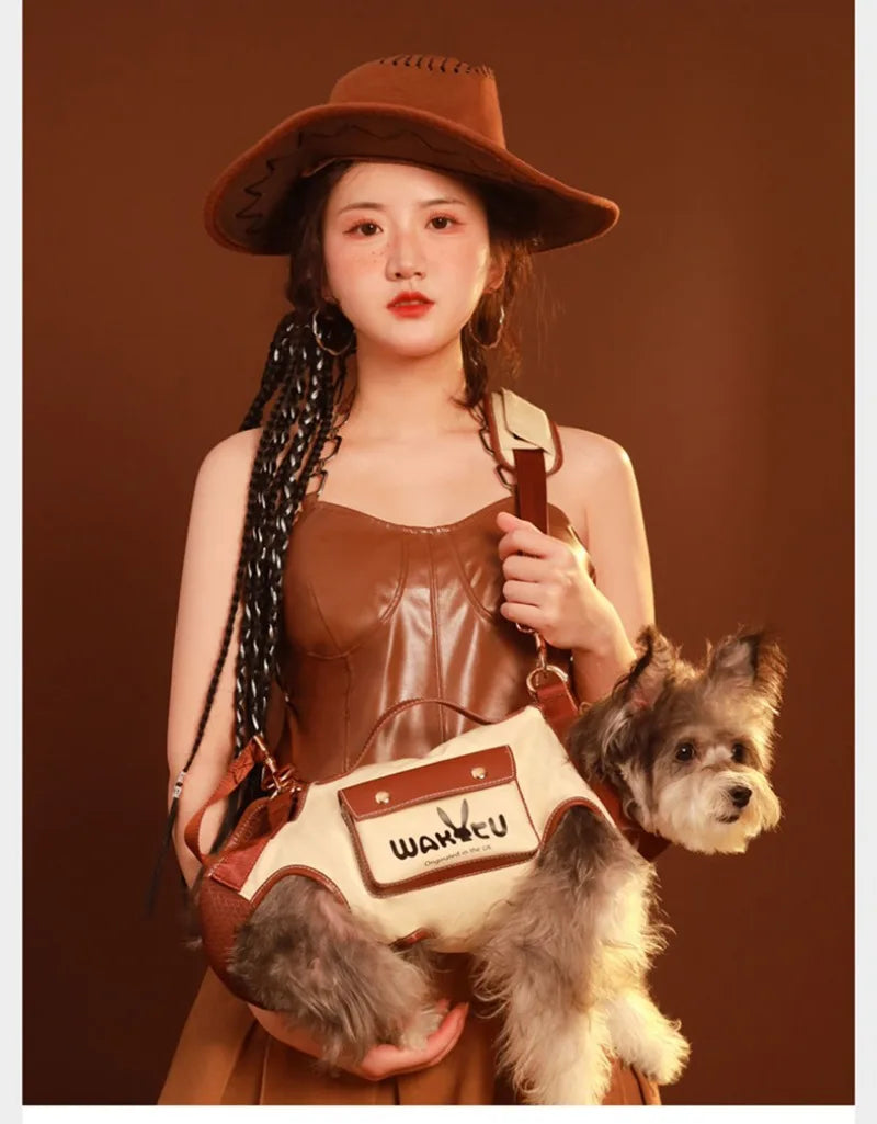 Dog Carriers Bags Portable Cat Backpack Pet Travel Portable Accessories Products Comfortable Travel Bag Cartoon Design Tractable
