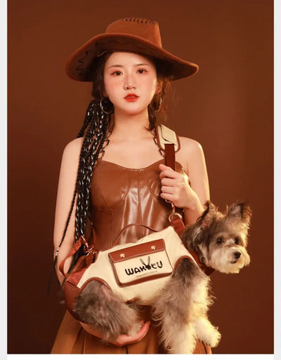 Dog Carriers Bags Portable Cat Backpack Pet Travel Portable Accessories Products Comfortable Travel Bag Cartoon Design Tractable