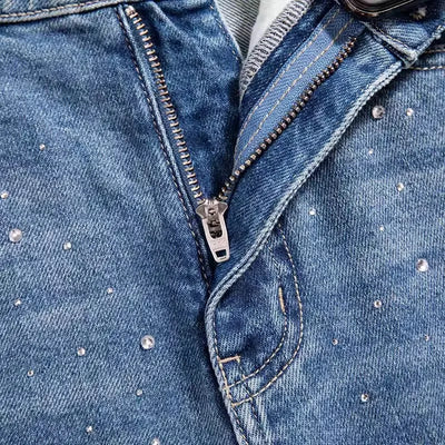 Summer Women Lace Floral Embroidery Wide Leg Denim Pants Spliced Loose Fit High Waist Hollow Out Jeans Streetwear Long Trousers