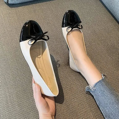 Non-slip Bowknot Comfortable Flat Ballerina Shoes for Women