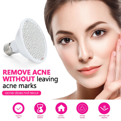 LED Red Light Photon Therapy Face Mask Beauty Instrument Facial SPA Acne Wrinkle Removal Skin Rejuvenation Anti Age Device
