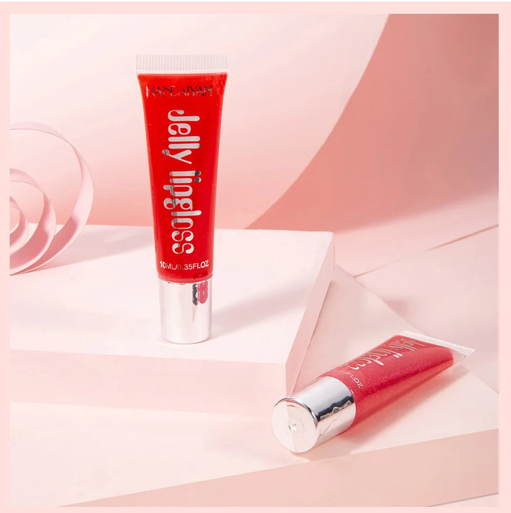 Candy Shades Moisturizing Lip Gloss Lip Oil Makeup Shinny Nutritious Liquid Lip Glosses Cherry Jelly Oil Clear Lipgloss