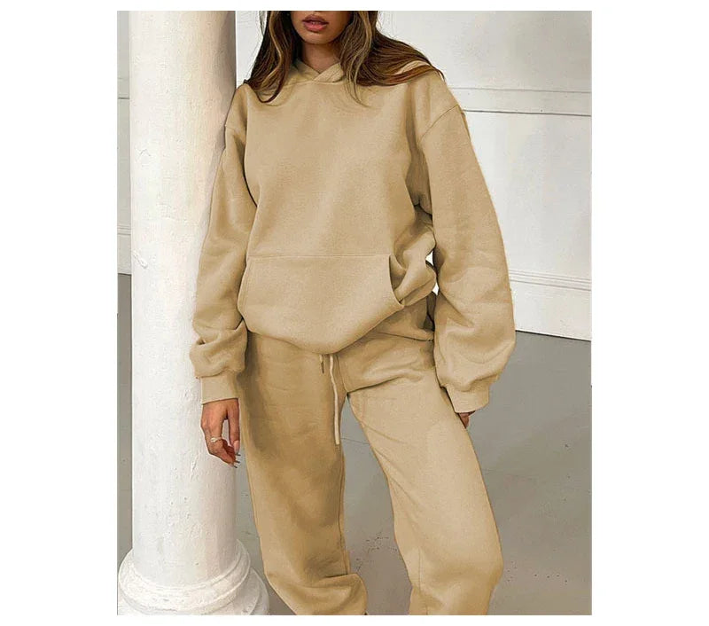 Cotton Sweatpants Sets For Women 2 Pieces Outfit Autumn Loose Hoodies And Pants Sets Sports Suits Women Tracksuits Set Ladies