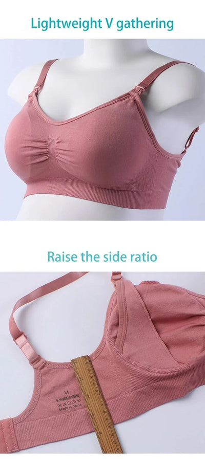 Maternity Bras Double Layer Seamless Bra Pregnancy Clothes Prevent Sagging Breastfeeding Women's Breathable lactancia Bra
