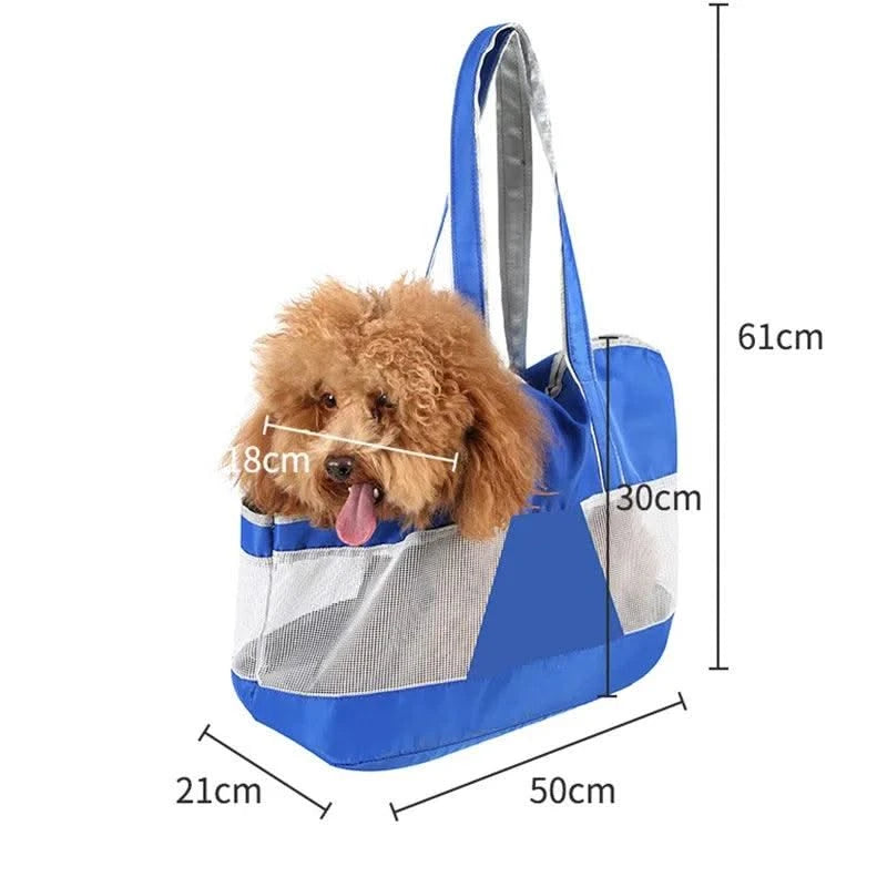 Small Dog Accessories Single-shoulder Portable Bag Pet Carrying Handbag Cat  Tote Travel Foldable Mesh Carriers Tote Car Cover