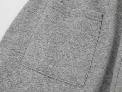 High Street Logo Embroidery Baggy Terry Sweatpants for Men and Women Joggers Loose Casual Sweat Pants Drawstring Trousers