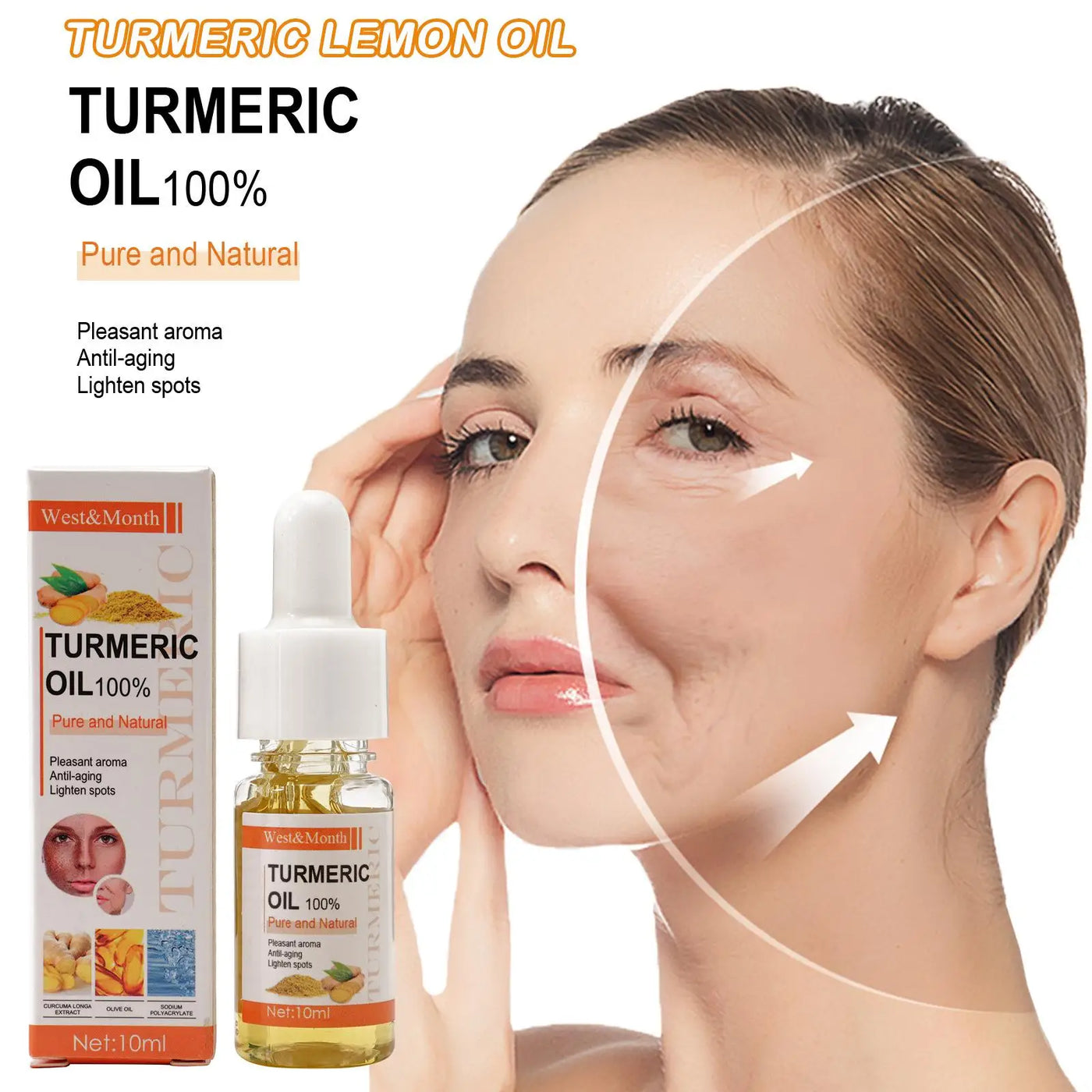 Turmeric Essential Face Serum Deep Hydration Moisturizer Anti-aging Improve Skin Elasticity For Skin Care Face Lotion