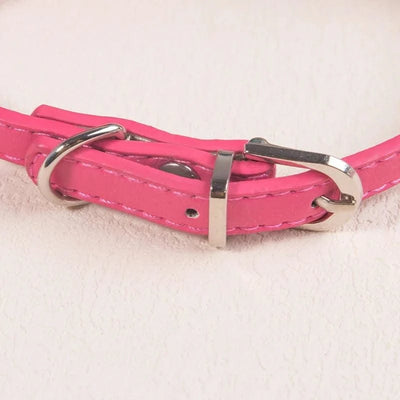 Pet  Collar Leather Scarf Adjustable