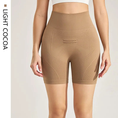 Sports Outdoor Yoga Pants Three Quarter Pants Shorts High Waist Peach Lift Hip Fitness Bottoms Women Leggings