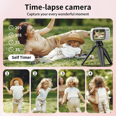 Digital Camera 4K Cameras for Photography Anti-Shake 64MP Portable Vlogging Camera Travel Point Shoot Camera for Beginners Teen