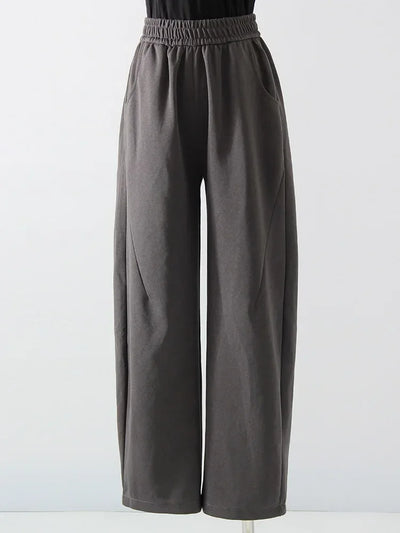 Women Straight Sweatpants Baggy Loose Dark Grey Long Pants Female Casual Sports Trousers High Waist Sweatpants For Women Joggers