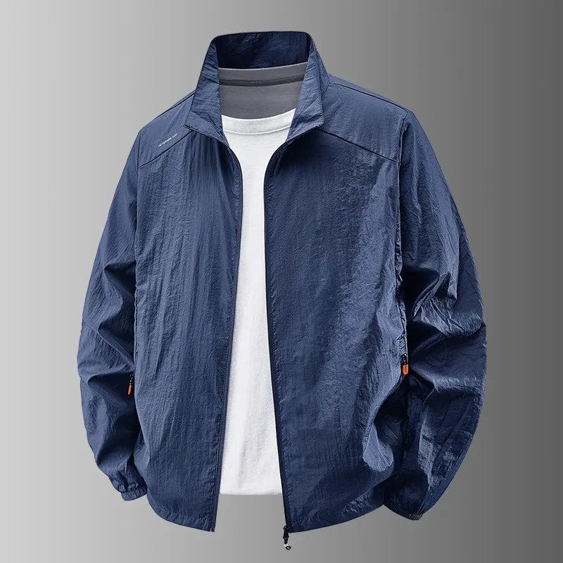 Summer Jackets Men Male Windbreaker Fishing Coats Father Ultrathin Sunscreen Jacket Youth Outerwearing Clohting Traveling Korean