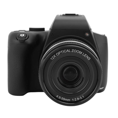 Digital Zoom Camera 4K 72MP HD Digital Video Camera Slow Motion Image Stabilization Time Lapse with Telescopic Lens for Travel