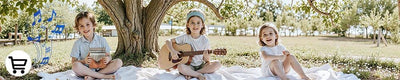 Ukulele Soprano 21 Inch Professional Acoustic Ukelele Four String Ukulele High Quality Solid Wood Beginner Kit for Kids Starter