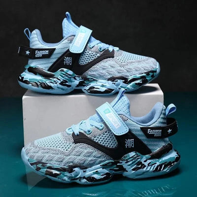 Children's Shoes Boys' Sports Shoes Summer Breathable Fly Woven Shoes Double Mesh Kid's Comfort Big Kids Pop Boys Soft Soled