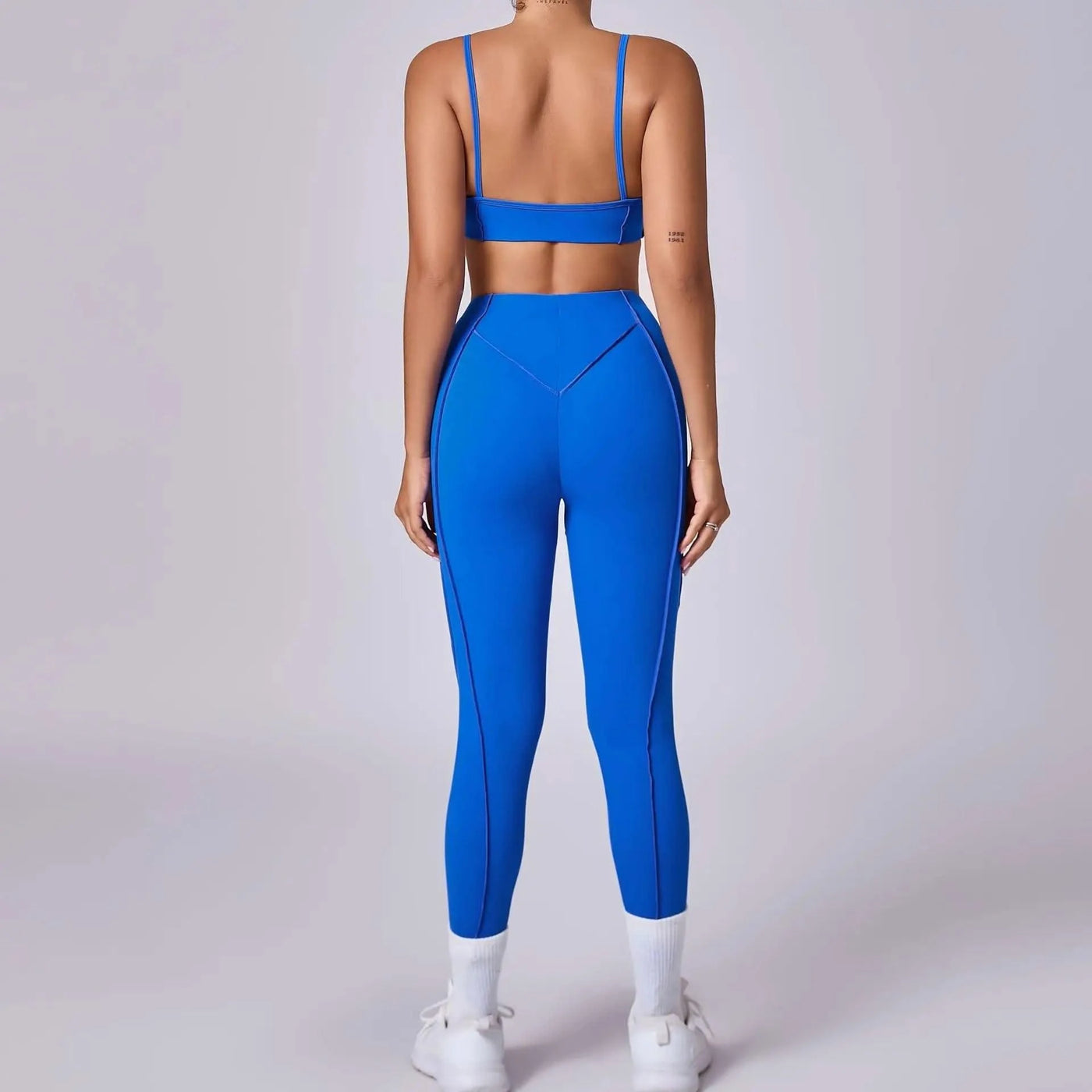 Women Nude Straps Yoga Sets Activewear