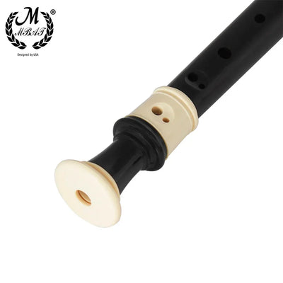 M MBAT ABS Flute Clarinet Recorder Soprano Long Flutes Baroque Recorder Fingering Musical Instrument Accessories Beginner Flute