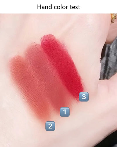 Cappuvini Butter Hamburger Lip Mud Matte Soft Mist Cute Hamburger Whitening Makeup Lipstick Valentine's Day