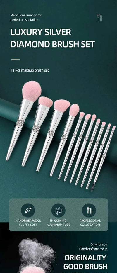 Makeup Brushes Set Private Label Pink Synthetic Hair Foundation Powder Contour Eyeshadow Make up Brushes