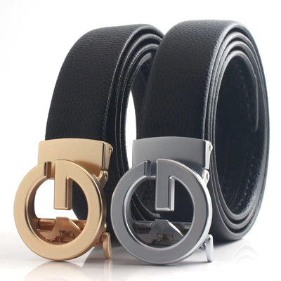Men's Belt Letter Light Luxury Fashion Real Leather Pants