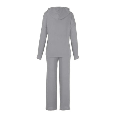 2023 Autumn Casual Wear Women Lounge Tracksuit 2 Piece Set Loose Lounge Sets Ladies Hooded Sweat Suit Outfits Female