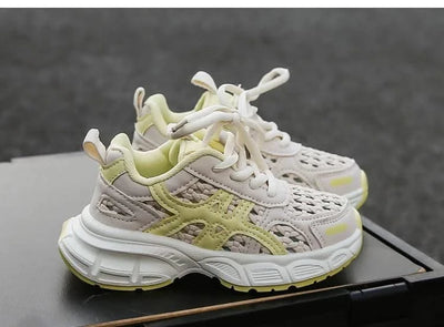 Children's sports shoes for boys and girls, new style for summer 2025, single mesh upper for breathability