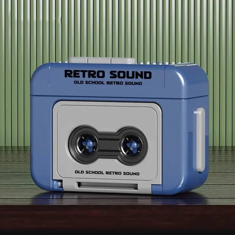 Retro Recorder Mini Portable Fun Music Box With Sound Decompression Ornament Keychain Schoolbag Small Pendant Friends Gifts