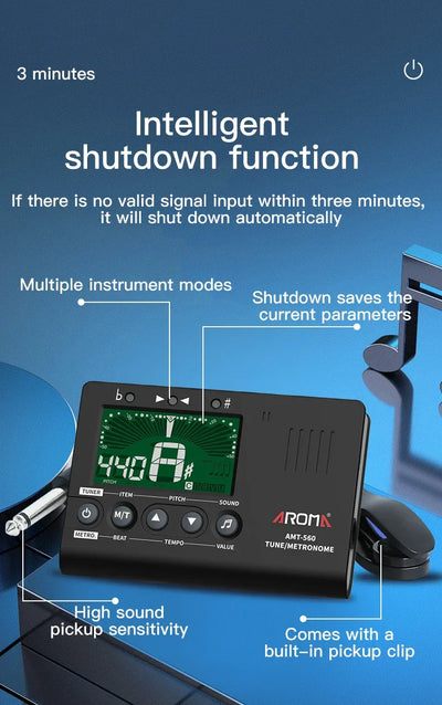 Metronome Tuner for All Instruments - Guitar, Bass, Violin, Ukulele, Trumpet, Chromatic, Clarinet, Flute  Tone Generator