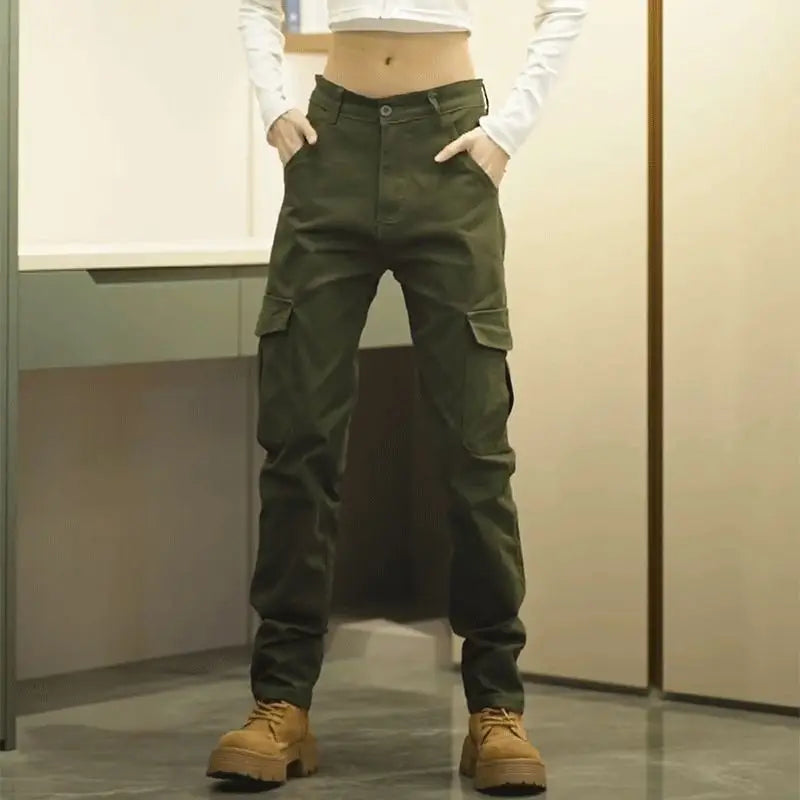 Male Trousers Work Wear Men's Straight Cargo Pants Multipockets Multi Pocket Spring Summer Luxury Luxury Casual Street Cheapest