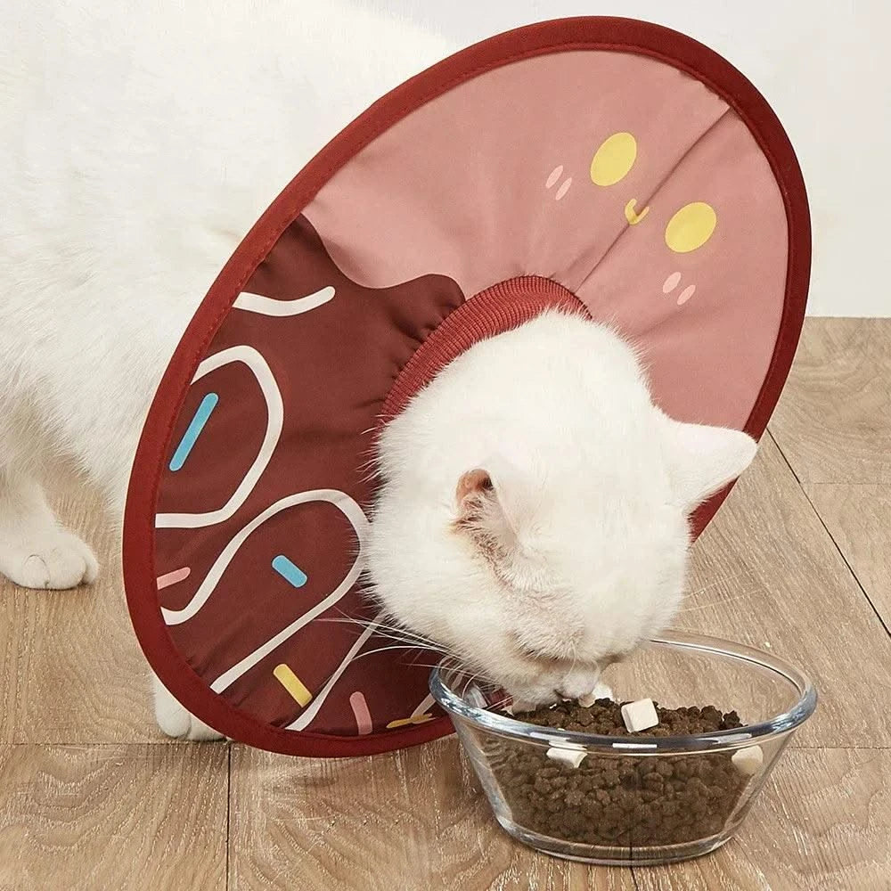 Pet Collar Anti Bite Surgical Anti Lick Wound Healing Protection Sunflower Shaped Cat Recovery Collar Elizabethan Collar