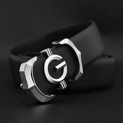 High quality genuine leather fashion G Designer belts men | Cowskin casual white Waist Strap