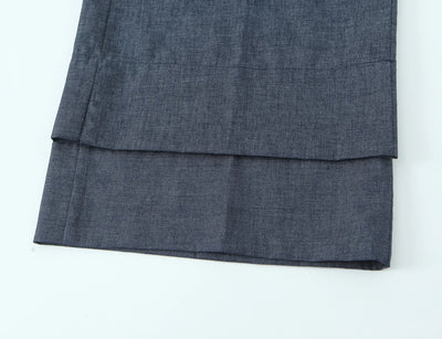 Women's clothing 2025 summer new product fashionable and versatile linen buttons high waist wide-leg casual trousers