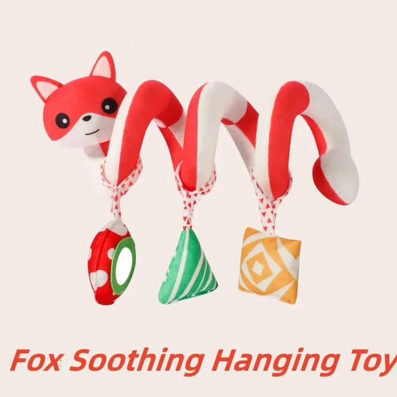 Montessori Baby Toys Kawaii Soft Plush Dolls Animal Strollers Pendant Toys for Newborn Boys Girls Toddler Birthday Gift
