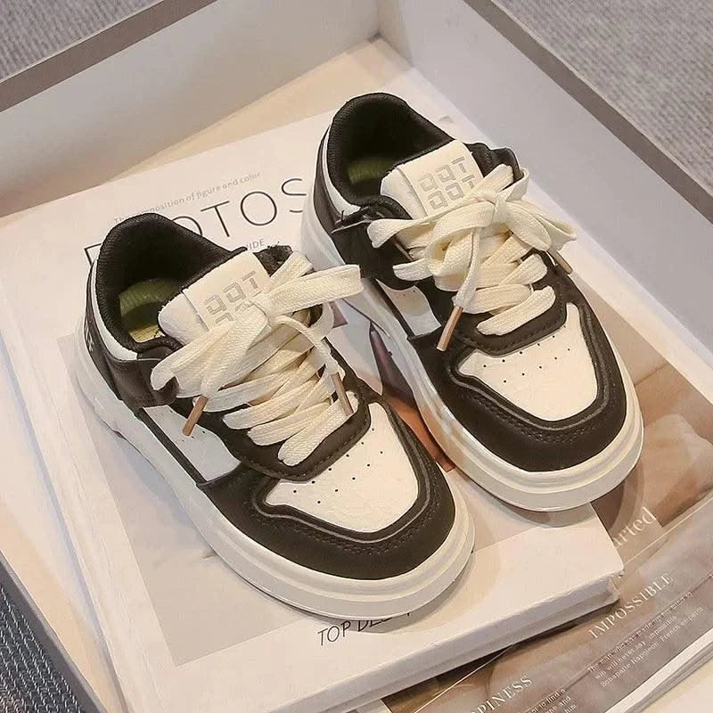 Kids Sports Shoes Non-slip Soft Sole Boys Girls Casual Shoes White Trendy 2025 New Fashion Children Sneakers Breathable Comfort