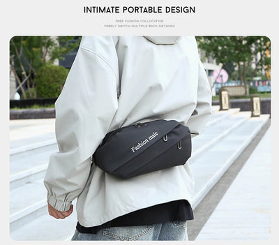 Men’s Fashion Crossbody Casual Bags Unisex Fashion Shoulder Bag Adjustable Strap Durable Daily Use Sling Bag