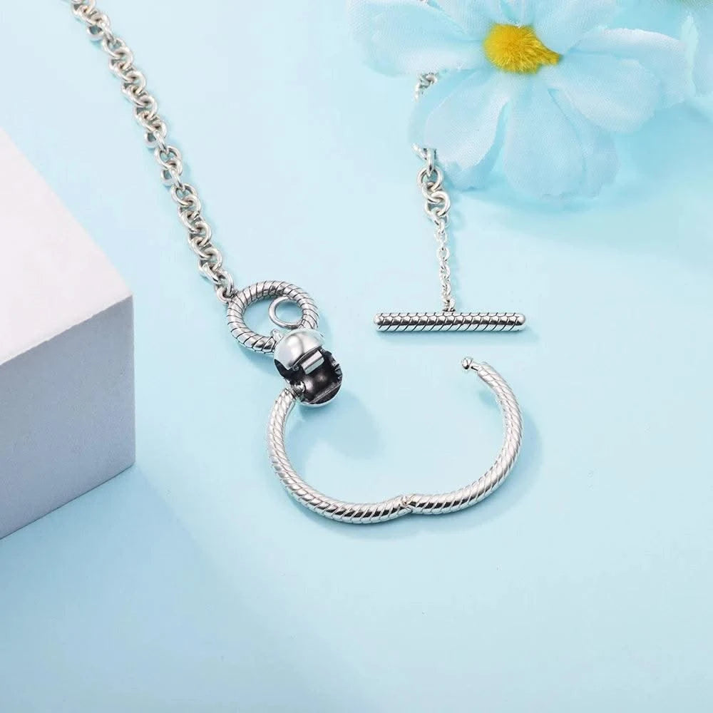 Fashion Necklaces for Women S925 New Sterling Silver Female Chain Necklaces, Jewellery