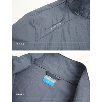 Summer Jackets Men Male Windbreaker Fishing Coats Father Ultrathin Sunscreen Jacket Youth Outerwearing Clohting Traveling Korean