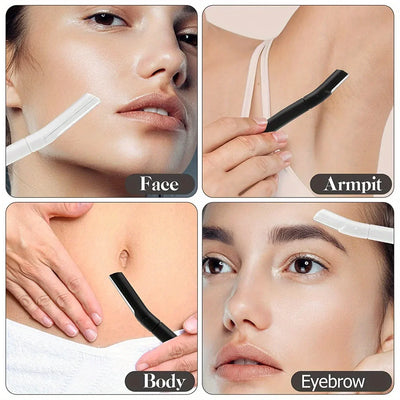 4pcs Eyebrow Razor, Face Razors For Women Facial Hair, Eyebrow Shaver, Dermaplaning Tool To Exfoliate And Refresh The Skin