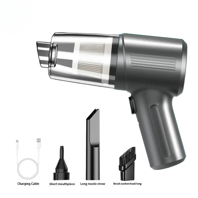 Portable Wireless Car Vacuum – Compact High-Suction Handheld with Blower Function for Easy Car & Small Space Cleaning